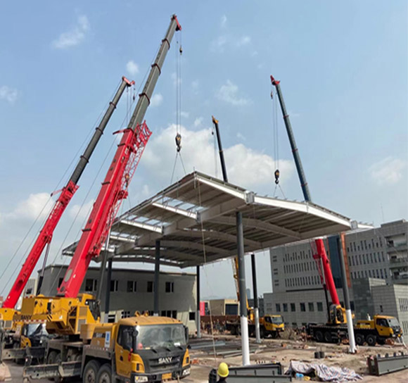 建宁吊大型钢结构车棚